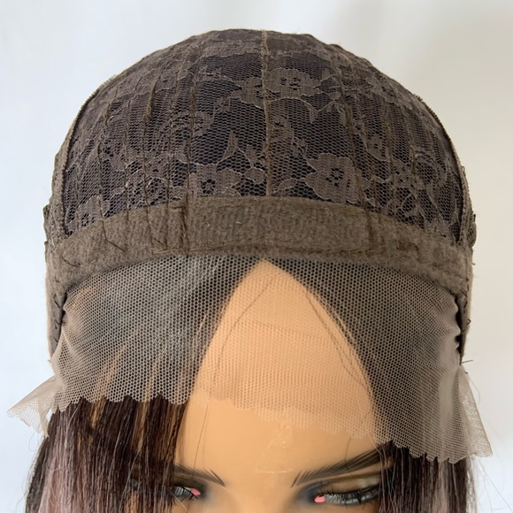 Very Pretty 16” Ombre Pearl Pink Premium Fiber Lace Front Wig - Picture 3 of 9